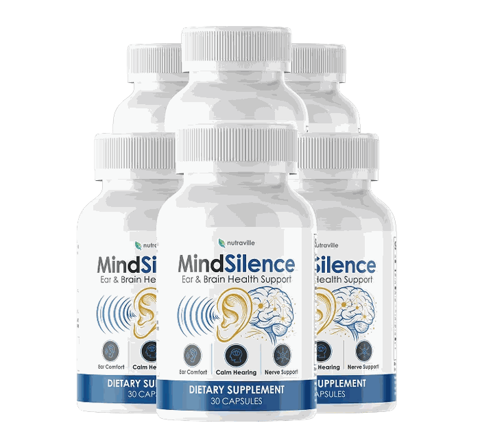 MindSilence Ear and Brain Health Support 6-Bottle Pack